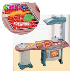 KB015390 KB015391 - Pretend play game BBQ shop cooking toy kitchen set for kids